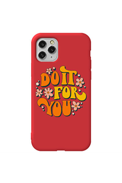 Other Apple iPhone 11 Pro Do it For You Red Colored Silicone TPU Θήκη
