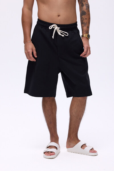 Unreal Co Bel Lastikli Oversize Keten Şort