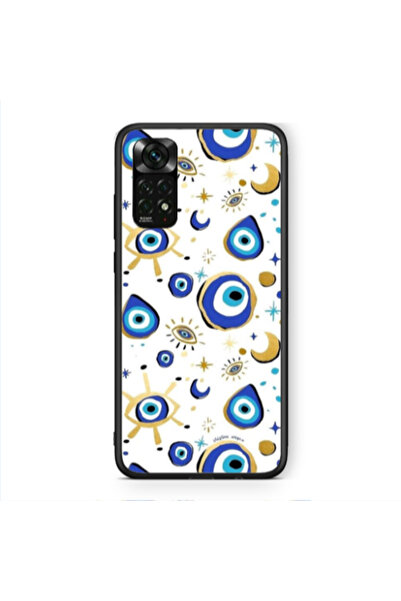 Other Xiaomi Redmi Note 11 Pro 5G Gold evil eye beads Black Glossy Θήκη