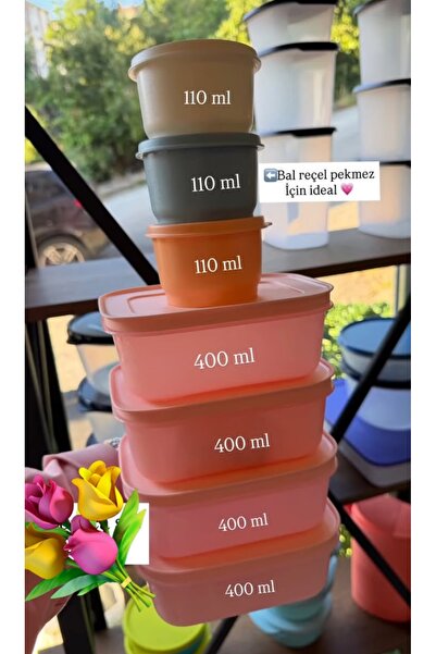 Tupperware Alaska 4 Adet 450 ML ve Mini Üçüz Set.