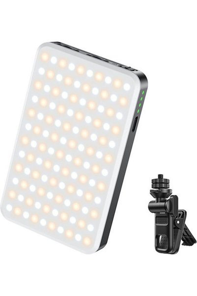 Yesido Φωτιστικό Selfie Dh12 Usb-c 3000mah 6w 120 Led Σχεδιασμός με κλιπ Μαύρο
