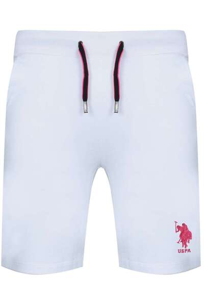 U.S. Polo Assn. Elvi Casual Bărbați& # Pantaloni scurți, Albi, M