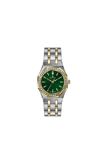 Seen Time Sine Time Women's Watch Hexagonal Design with Rhinestones