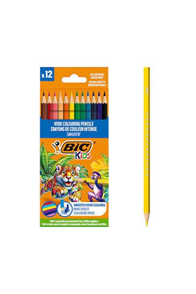 Bic Παιδικά Χρωματιστά Μολύβια 12 Χρωμάτων
