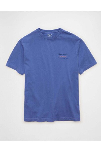 AMERICAN EAGLE تي شيرت AE Standard Fit Destination Graphic