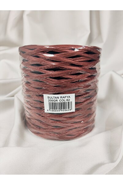 Sultan Raffia Burgundy Hand Knitting Yarn Gr. 200g. - 250 Meters. (1 Piece) C...