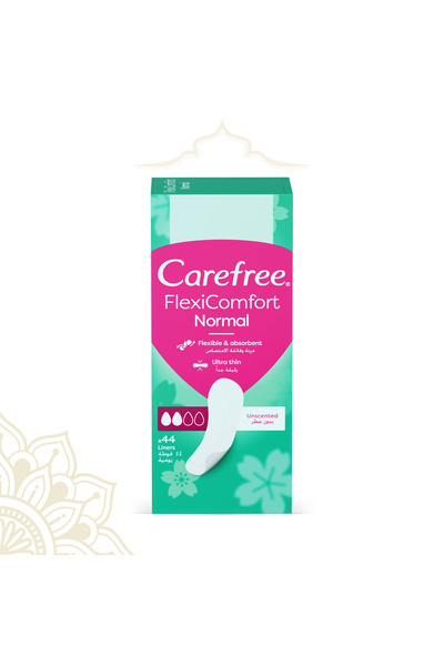 Carefree فليكسي كومفورت فوط يومية عادية غير معطرة - 44 قطعة