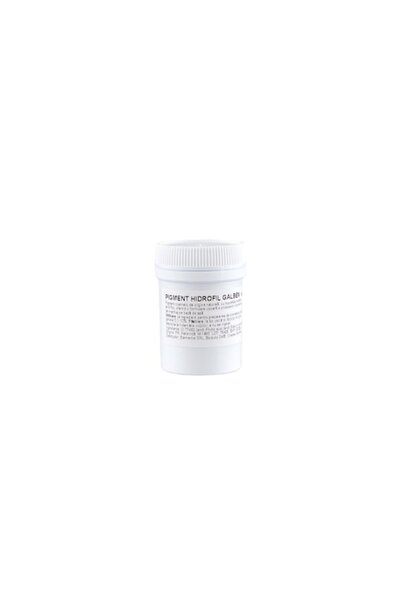 Ellemental Pudră de pigment cosmetic hidrofil galben, 5 gr
