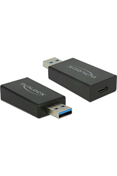 DELOCK Convertor USB-A tată la USB-C mamă 1 bucată 65689