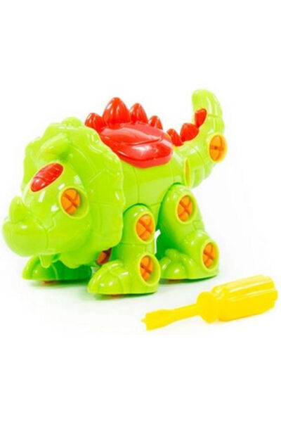 Wader Jucărie de construcție din plastic Triceratops pentru copii 3+ ani