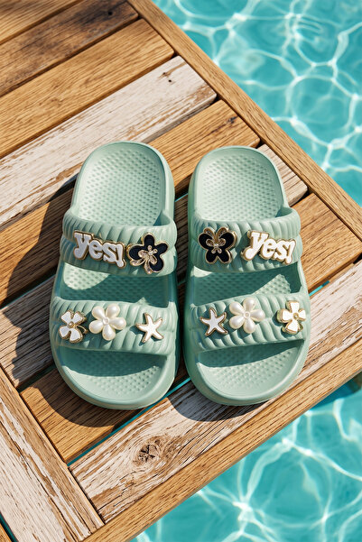 REMSA Children's Stone Detailed Slippers 333-433 Mint