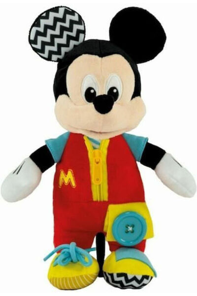 CLEMENTONI Animalul Mickey din material textil pentru 18+ luni