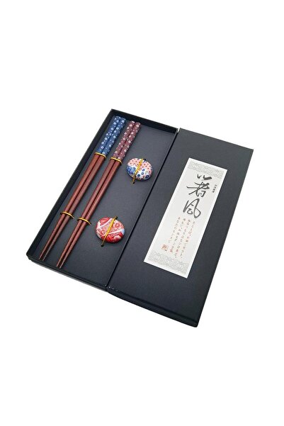 valkyrie 2 Pairs of Natural Wooden Chopsticks Set – Japanese Chopstick Set wi...