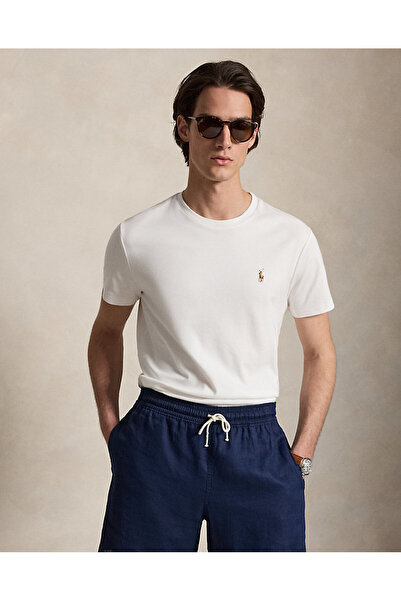 Ralph Lauren Blue Özel Tasarım Renkli Pony Yumuşak Pamuklu Tişört