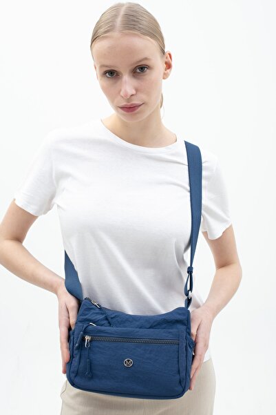 Matthew Cox Sç Byn2514 Fabric Crossbody Bag Dark Blue