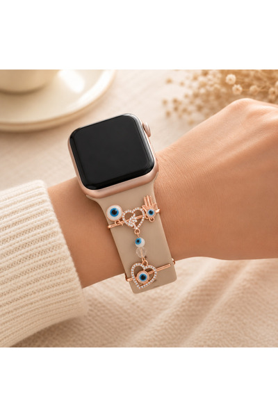 Anadolu Aksesuar Apple Watch Uyumlu Akıllı Saat Kordon Süsü Charm Kayış Akses...