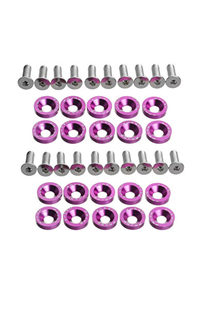 Choice11 2set Purple 1/2set Scooter Fasteners Screws Handle Bar Screw Washers...
