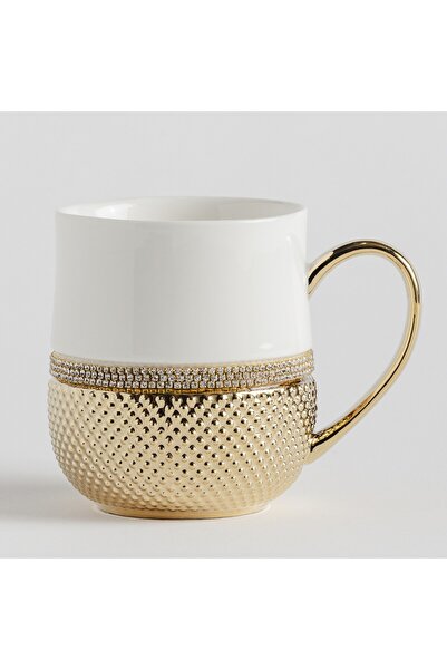 home&you Glamtis gold mug with polka dots