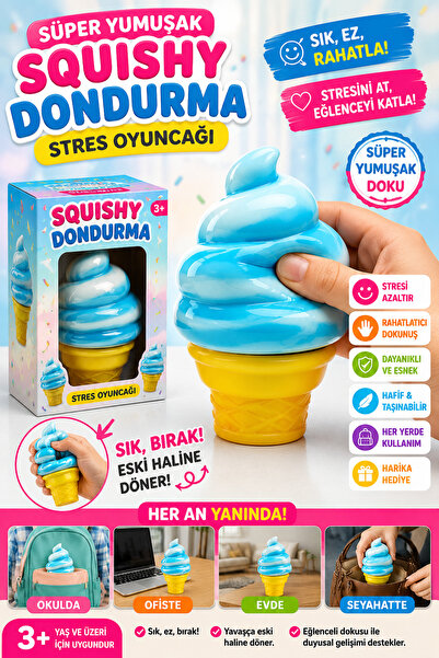 Firsatkolay Nice-Sicle Super Soft Dondurma Squishy Oyuncak