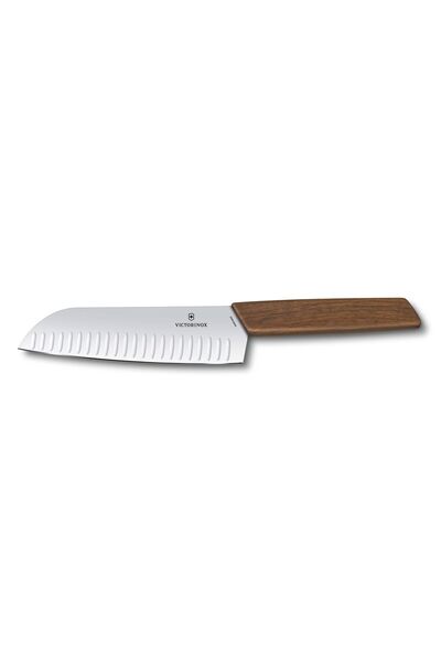Victorinox Cutit santoku Swiss Modern cu caneluri, 6.9050.17KG