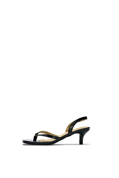 SELECTED Sandale cu bretele late din piele