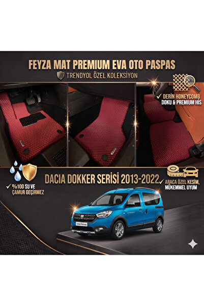 FEYZA OTO DACIA DOKKER 2013-2022 SERİSİ ARACA ÖZEL EVA PASPAS TAKIMI FEYZA MAT