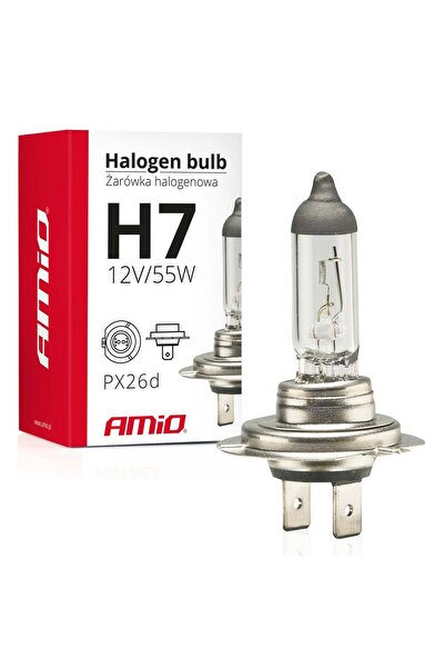 AMIO Bec halogen H7 12V 55W filtru UV (E4) Polonia, 1 buc.