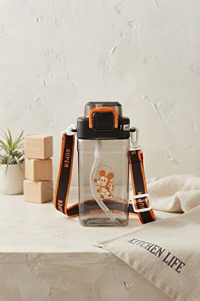 Kitchen Life Cute Leak-Proof Children's Water Bottle with Lock Lid, Strap and...