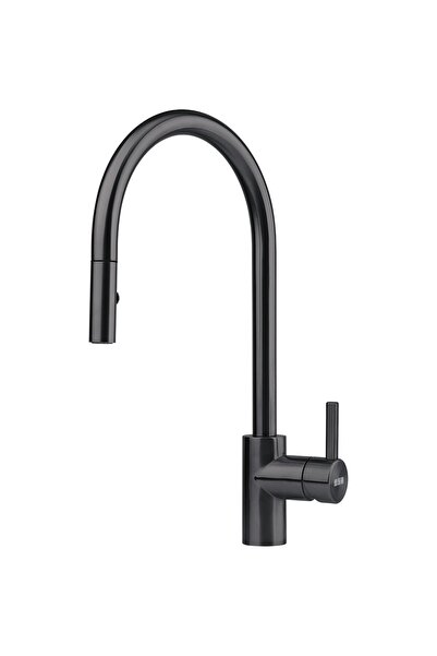 Franke Eos Neo Ντους Industrial Black Μπαταρία Κουζίνας