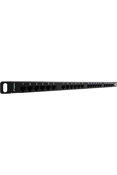Lanberg Πάνελ διανομής για rack 1U 19 " με 24 θύρες, Μαύρο. Κωδικός: PPU5-0024-B