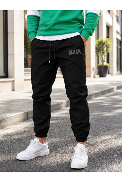 by fiyaka fashion Men's Parachute Fabric Jogger Pants with Elastic Waist and ...
