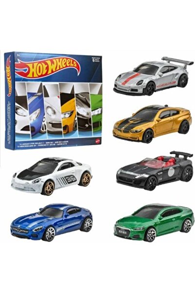 tmtoysandmore HW Avrupa Araba Kültürü 6 Lı Araba Seti Orijinal lisanslı