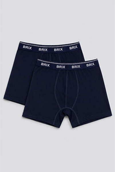 Brix Ανδρικό σετ 2 τεμαχίων Boxer Navy Blue