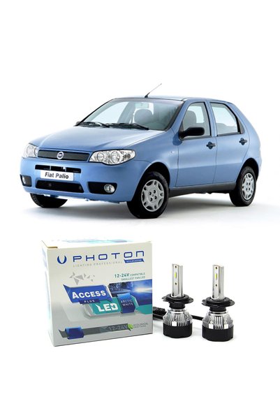 Photon Fiat Palio Led Xenon Uzun Far Ampulü H1 Access Yeni Seri Beyaz 2003-2005