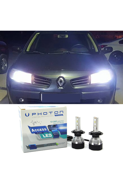 Photon Renault Megane 2 Led Xenon Kısa Far Ampulü H7 Access Yeni Seri Beyaz