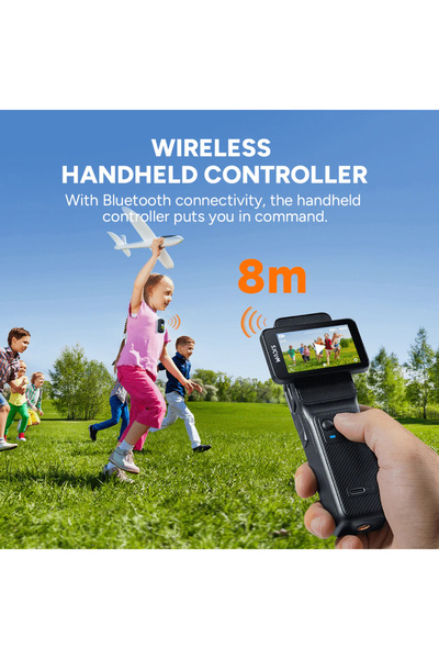 SJCAM action camera C400 με ασύρματο χειριστήριο, 16MP/4K, WiFi, αδιάβροχη θή...