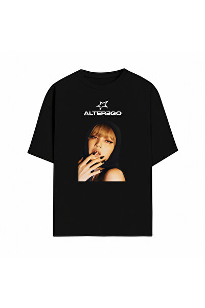 Grafftee Clothing Kpop Blackpink Lisa Baskılı Trend Oversize Tasarım Pamuklu ...