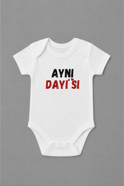 EYDUBABY Baby Bodysuit with the Words "Aynı Dayısı" Written on It, Gift Baby ...