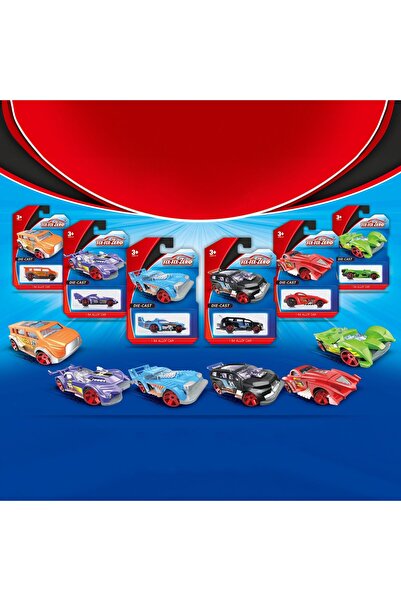Flippy Set 6 Masinute Sport Metalice, Flippy, Tip Alloy Race Cars S53, 1:64, ...