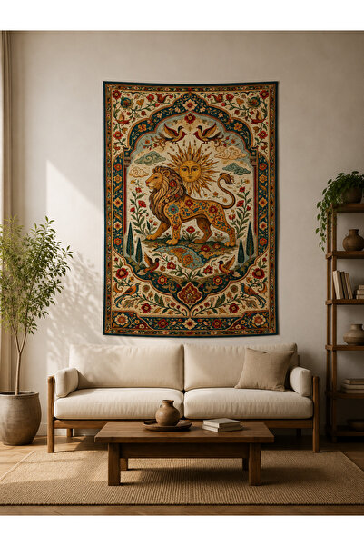 Vagonik غطاء جداري فني من Sun Lion Anatolian Art، نسيج عالي الجودة، طباعة من ...