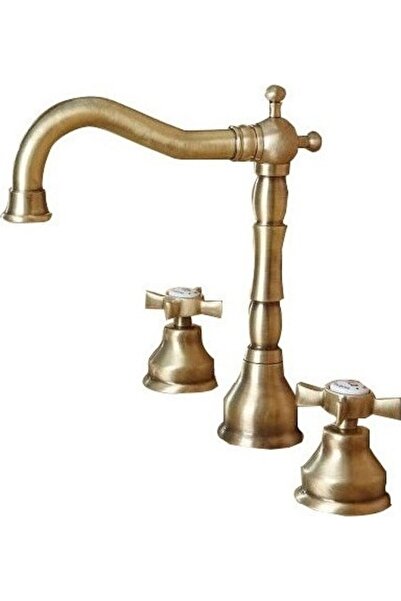 Bugnatese Princeton 812 Bronze Μπαταρία Νιπτήρος 3 Oπών Με Aυτόματη Bαλβίδα