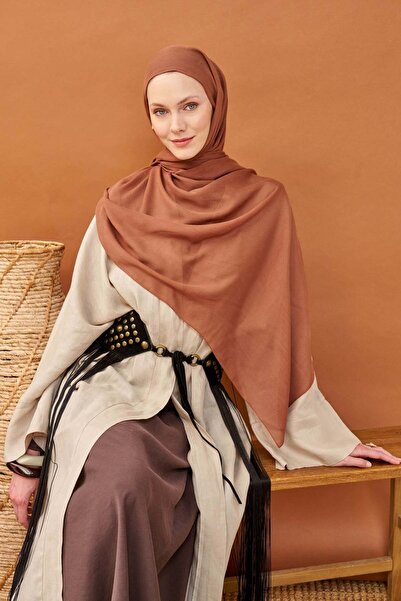 Silk Home Riva Shawl Tencel Rust Color