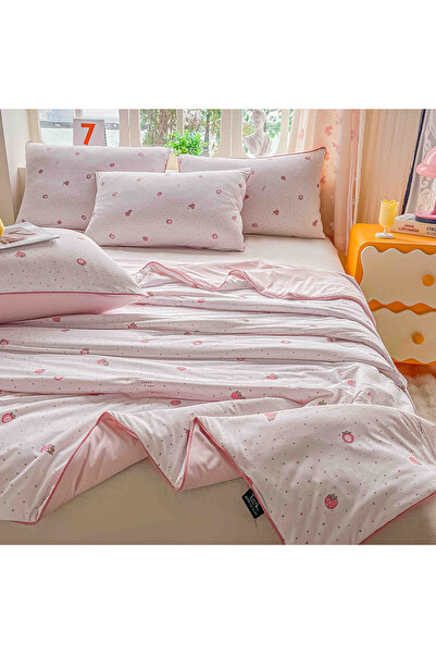 JOJO HOME Pilota premium de vara racoroasa, rece la atingere, 200x230cm + 2 f...