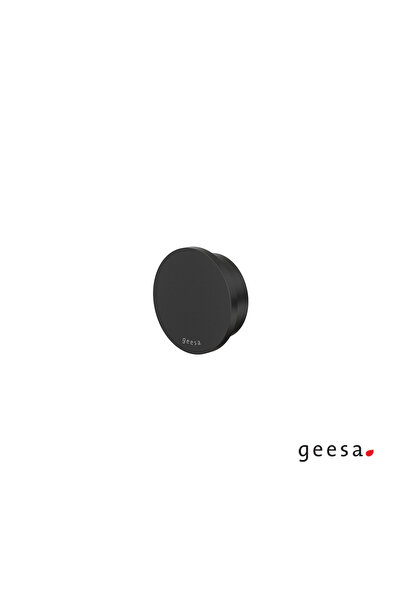 Geesa Opal Άγκιστρο Μπάνιου Μονό με Βίδες Φ5,4εκ Black Matt
