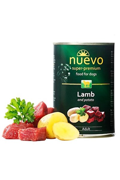 nuevo Hrană umedă pentru câini, Nuevo, Miel, conservă 400 g
