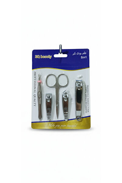 3q Beauty 5 in 1 Manicure & Pedicure Set – Stainless Steel