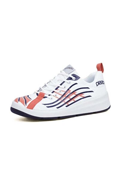 PLAETO Nova Sports Shoes - Multiplay - Non-Marking - White/Navy - Unisex