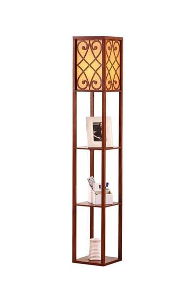 NKX Nordic Modern Bedroom linen cover Standing Floor vertical lamp With 9W bulb