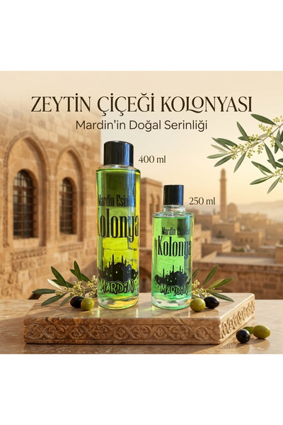 Genel Markalar Mardin Zeytin çiçeği kolonyası bir büyük bir küçük