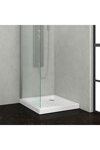 Karag Porcelain Ντουζιέρα τετράγωνη πορσελάνης 72x72x9cm Λευκή